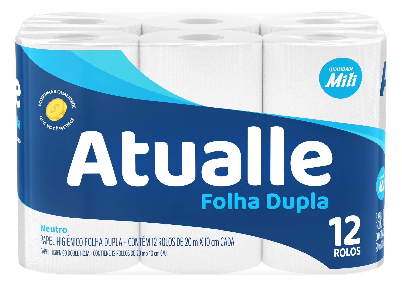 Papel Higiênico Mili Atualle Folha Dupla