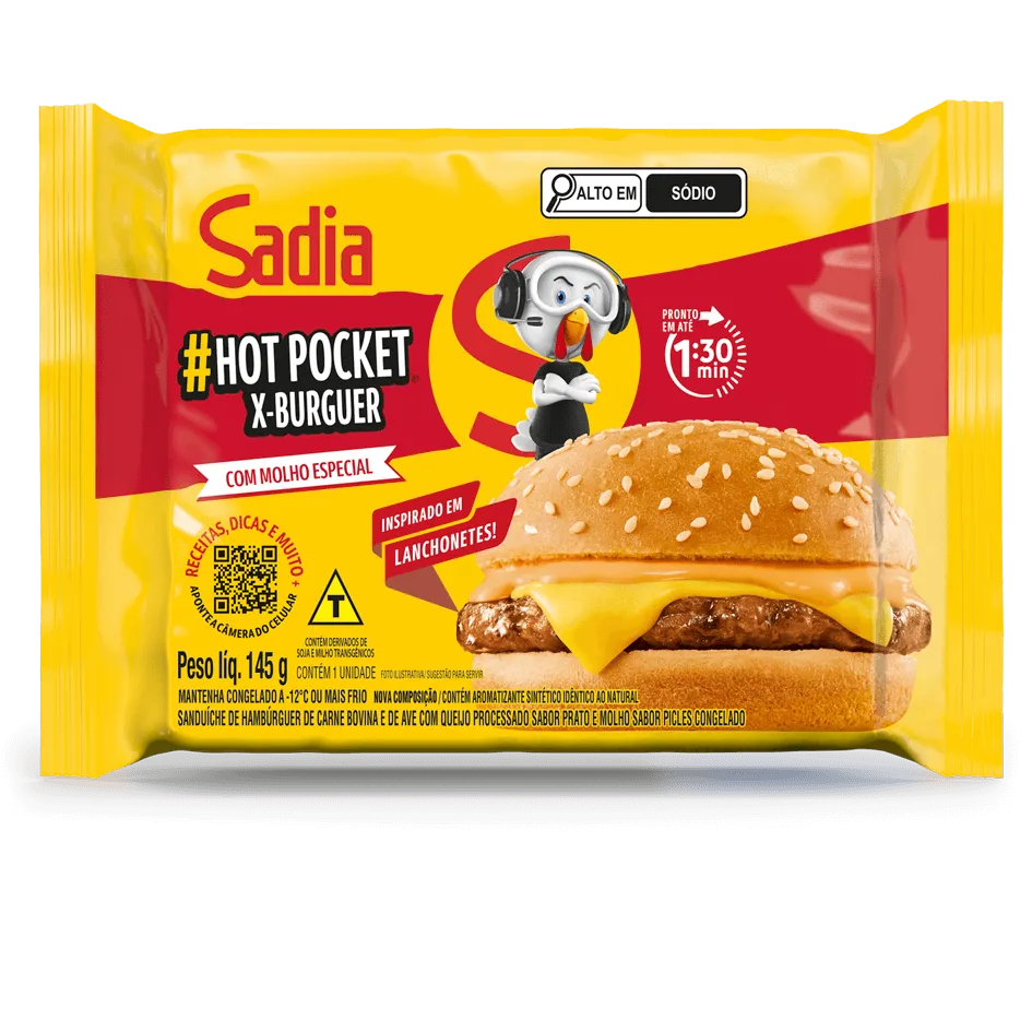 Hot Pocket X-Burguer Sadia